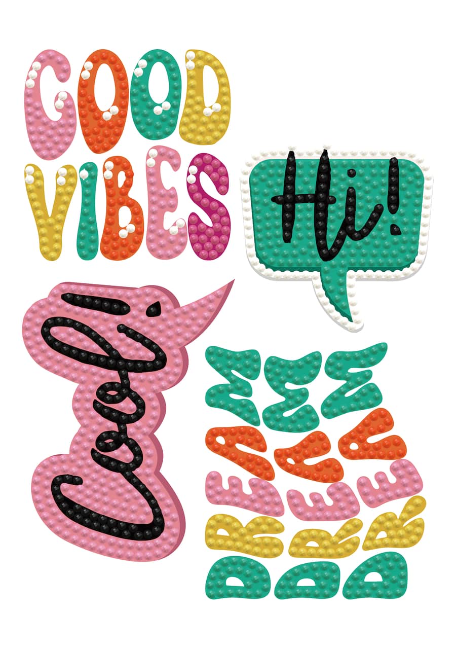 Diamond Dotz® Good Vibes Iron-On 'n' Dot Kit